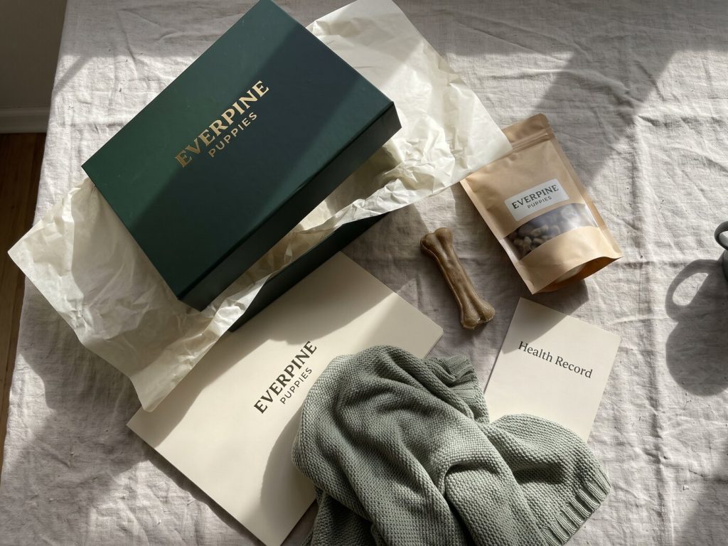 The Everpine welcome kit for new puppy families