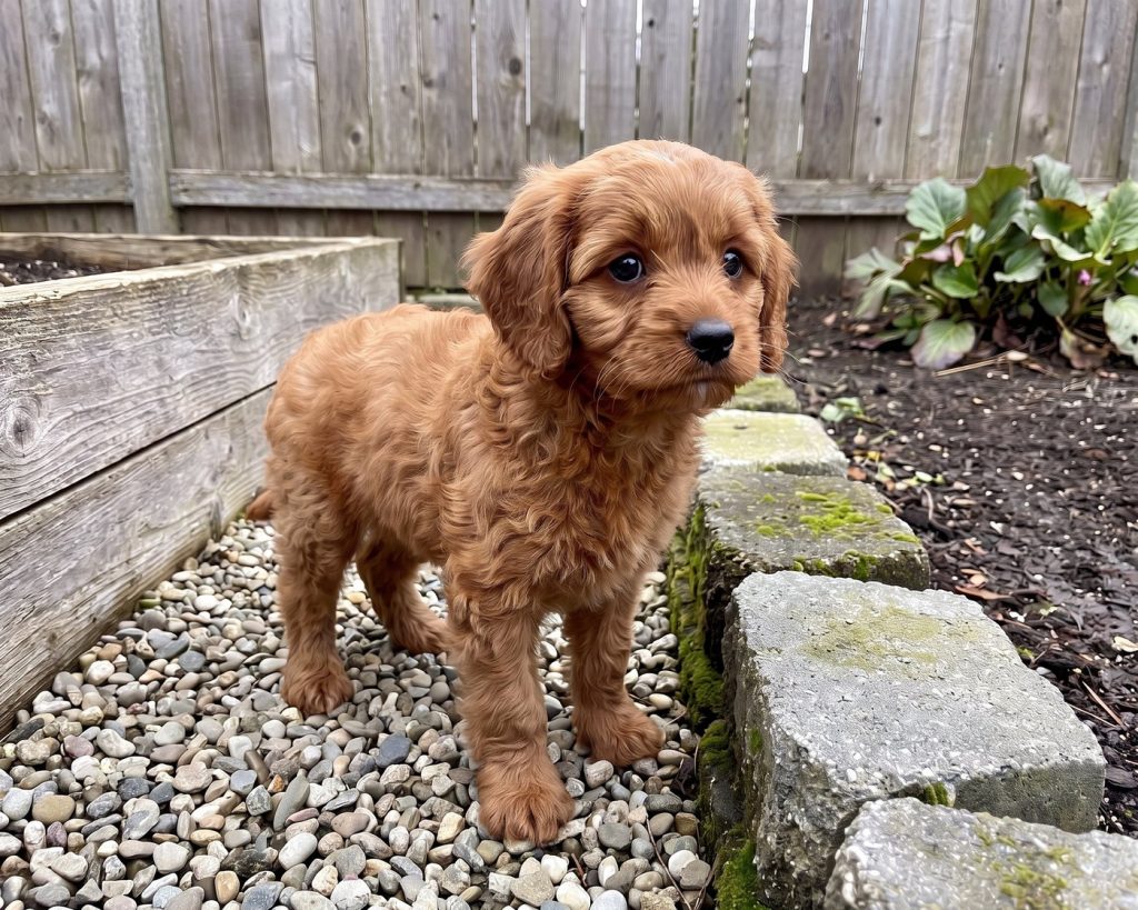 Alder, a Mini F1B Red/Ruby Cavapoo puppy available from Everpine