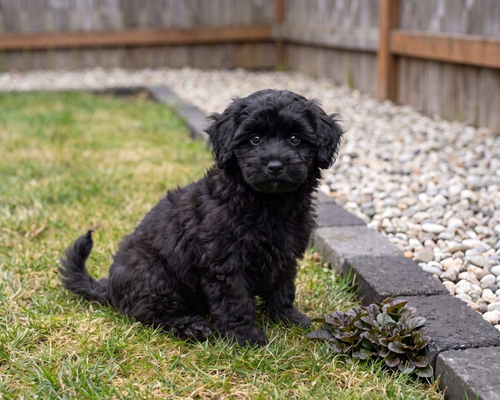 Biscuit, a Toy Black Maltipoo puppy available from Everpine