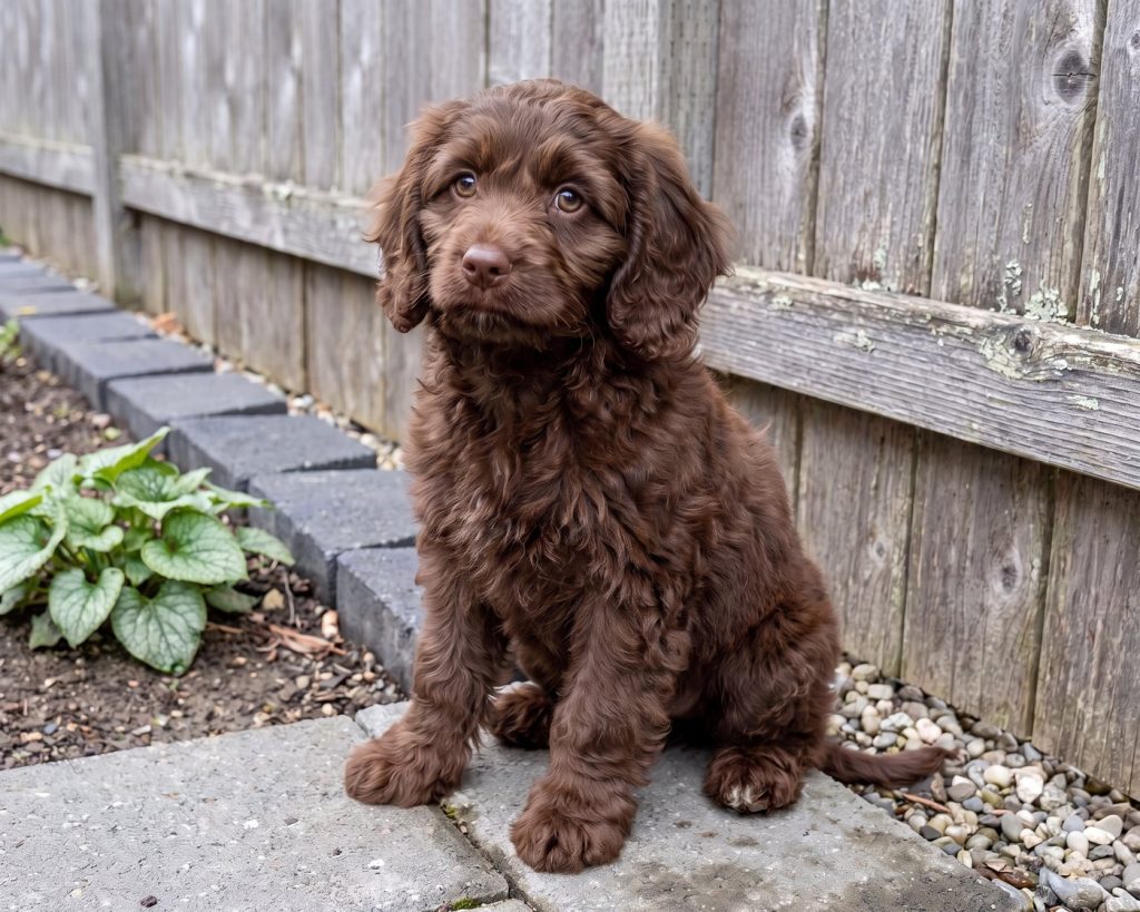 Daisy, a Mini F1 Chocolate/Brown Cavapoo puppy available from Everpine