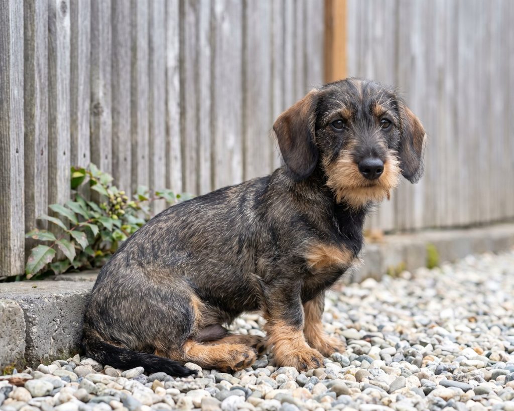 Huckleberry, a Mini/Miniature Wire-Haired Wild Boar Dachshund puppy available from Everpine