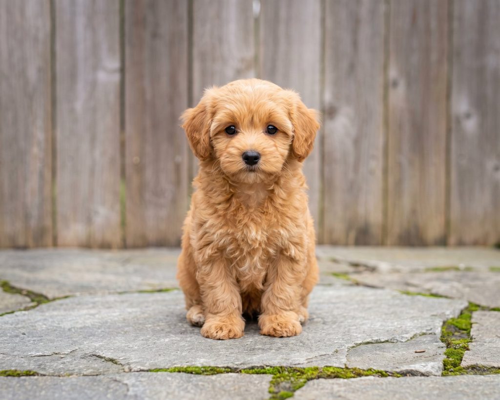 Juniper, a Teacup Apricot Maltipoo puppy available from Everpine