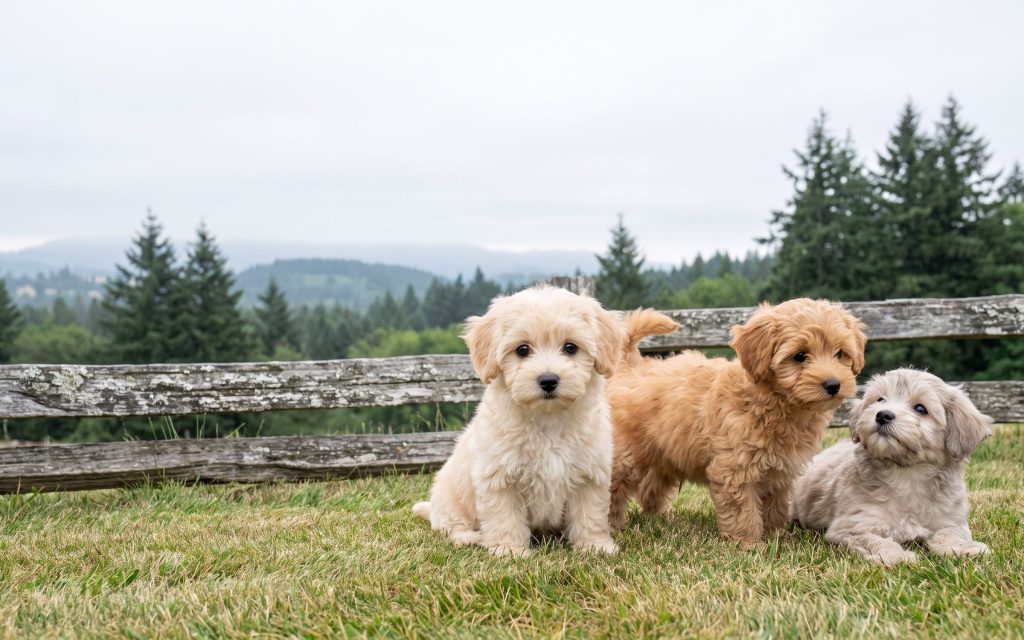 Maltipoo puppy raised by Everpine in Portland, Oregon